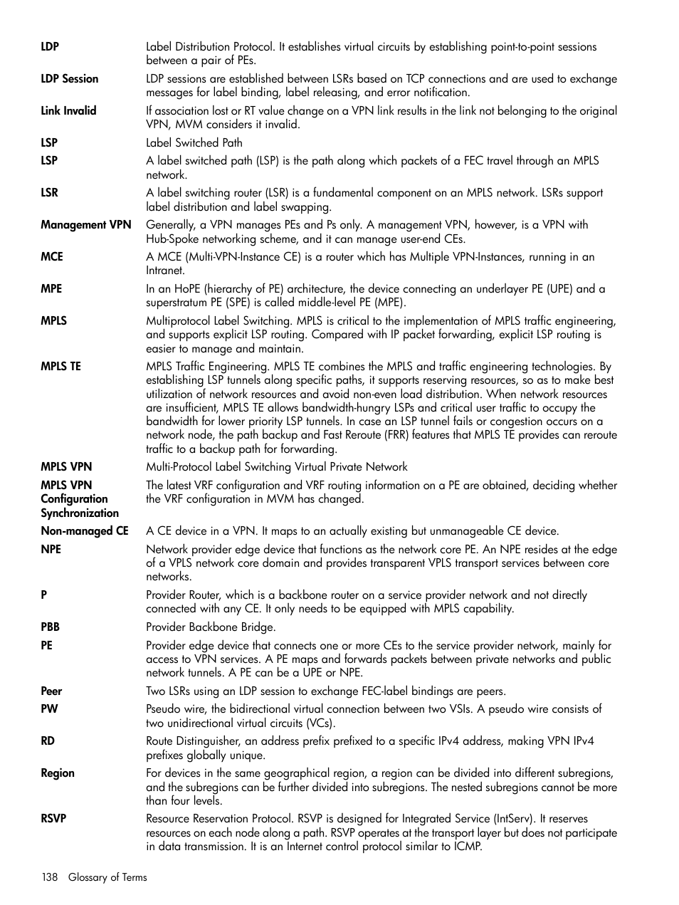 HP Intelligent Management Center Licenses User Manual | Page 138 / 140