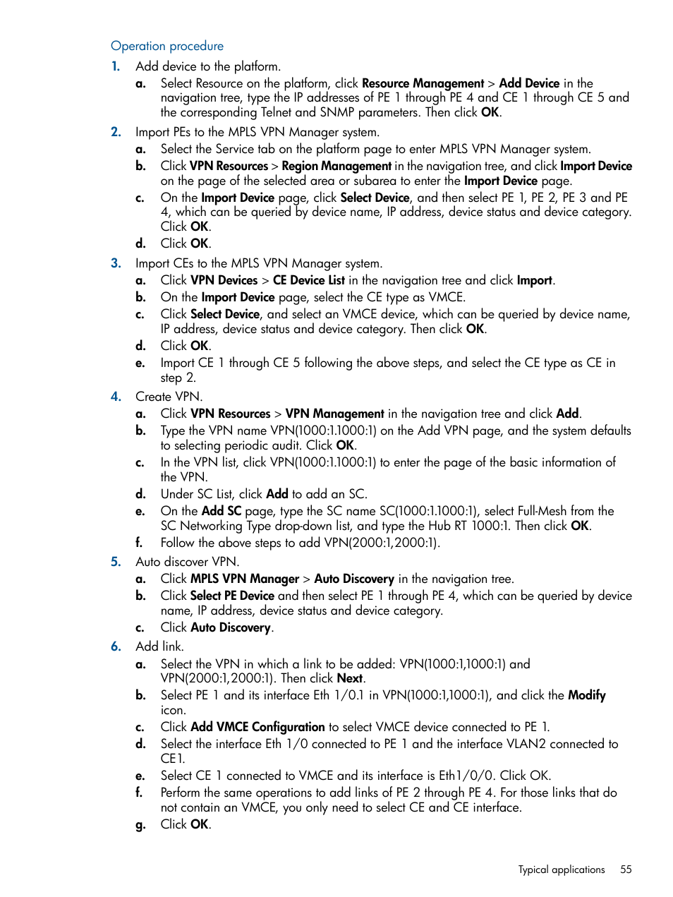 HP Intelligent Management Center Licenses User Manual | Page 55 / 140