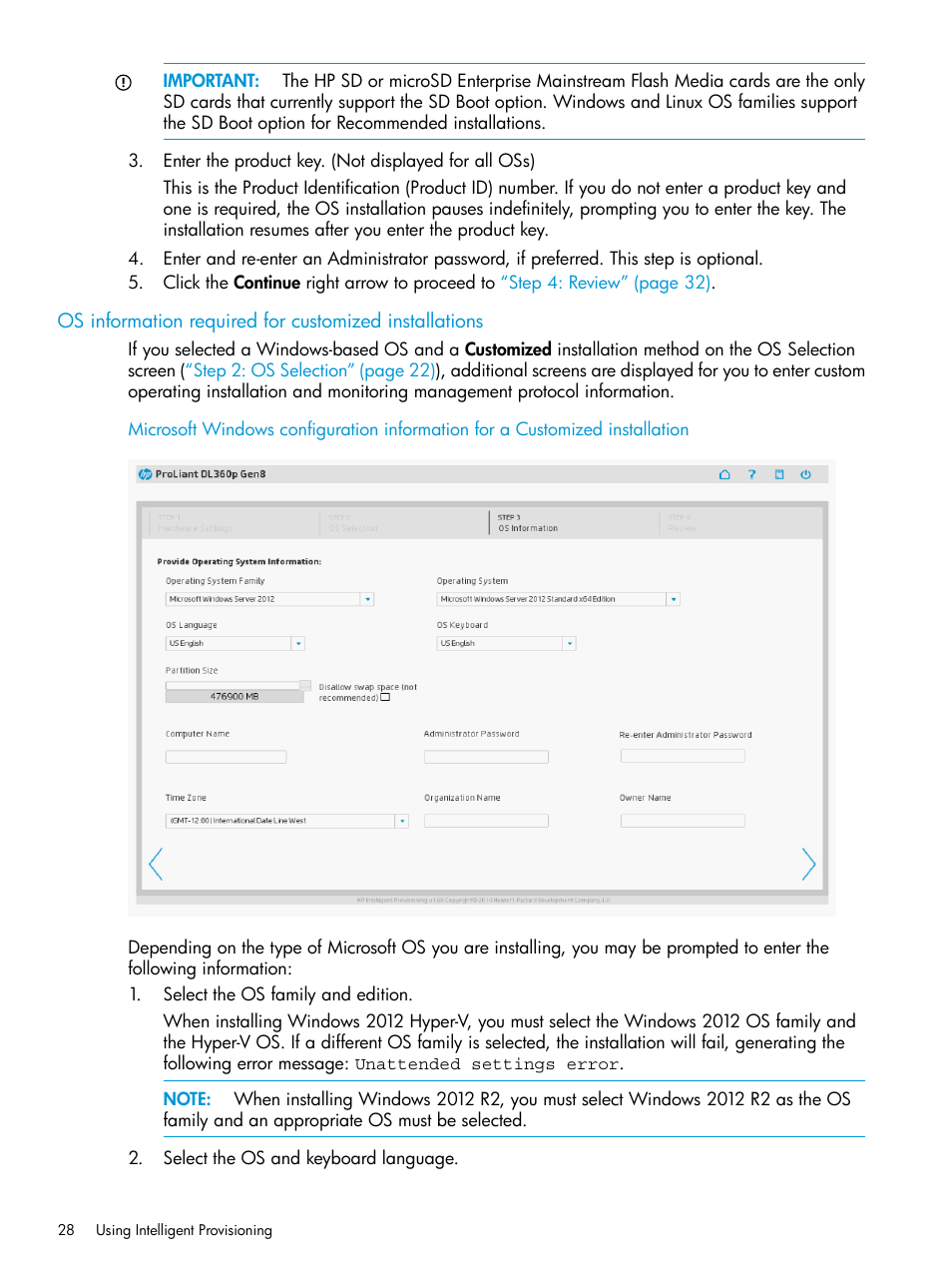 HP ProLiant DL320e Gen8 Server User Manual | Page 28 / 91