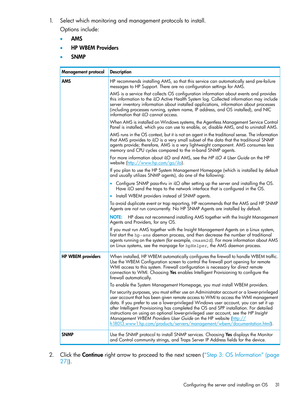 HP ProLiant DL320e Gen8 Server User Manual | Page 31 / 91