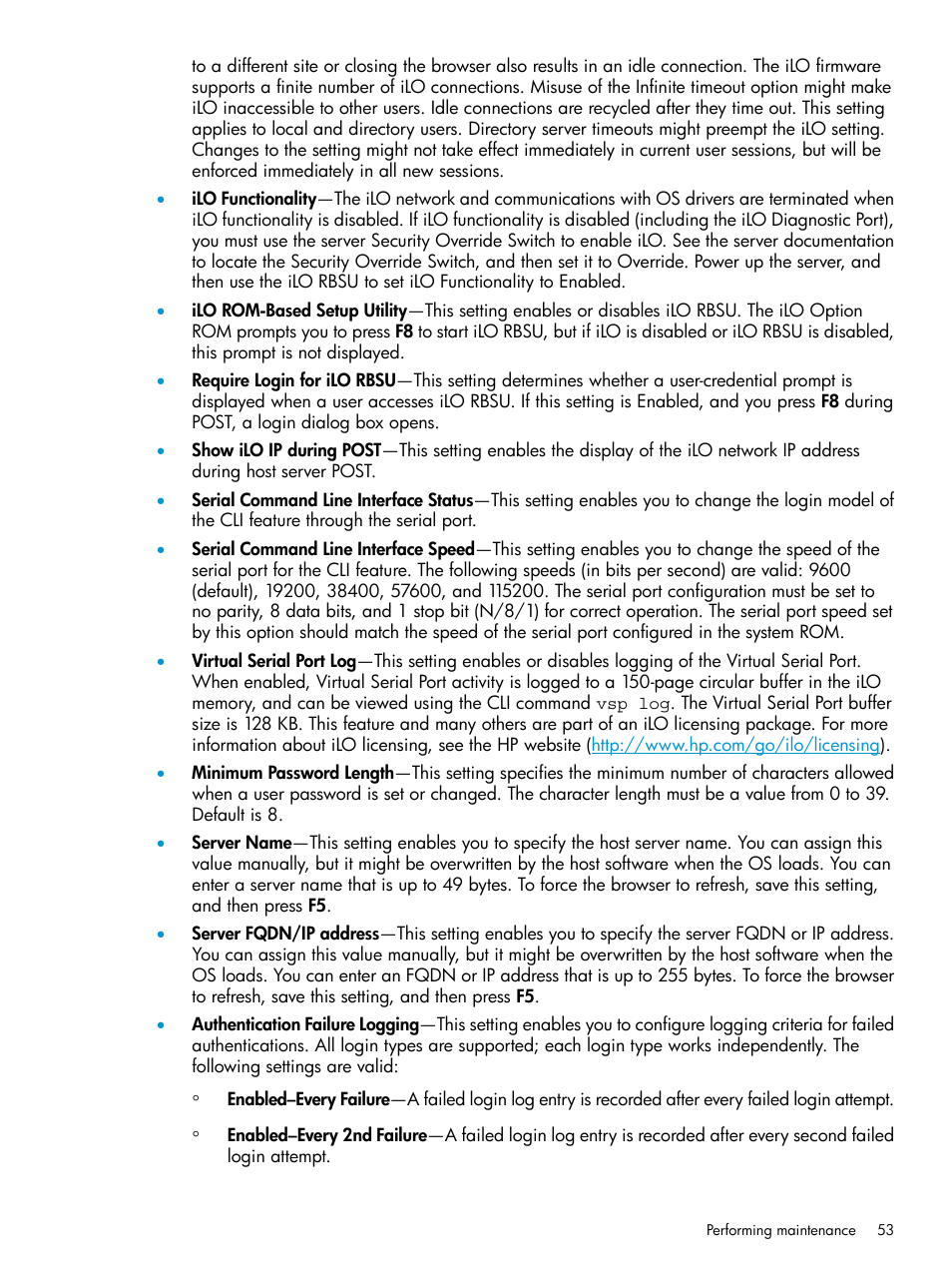 HP ProLiant DL320e Gen8 Server User Manual | Page 53 / 91