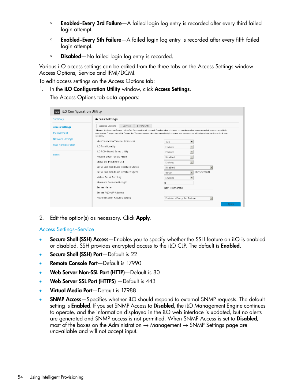 HP ProLiant DL320e Gen8 Server User Manual | Page 54 / 91