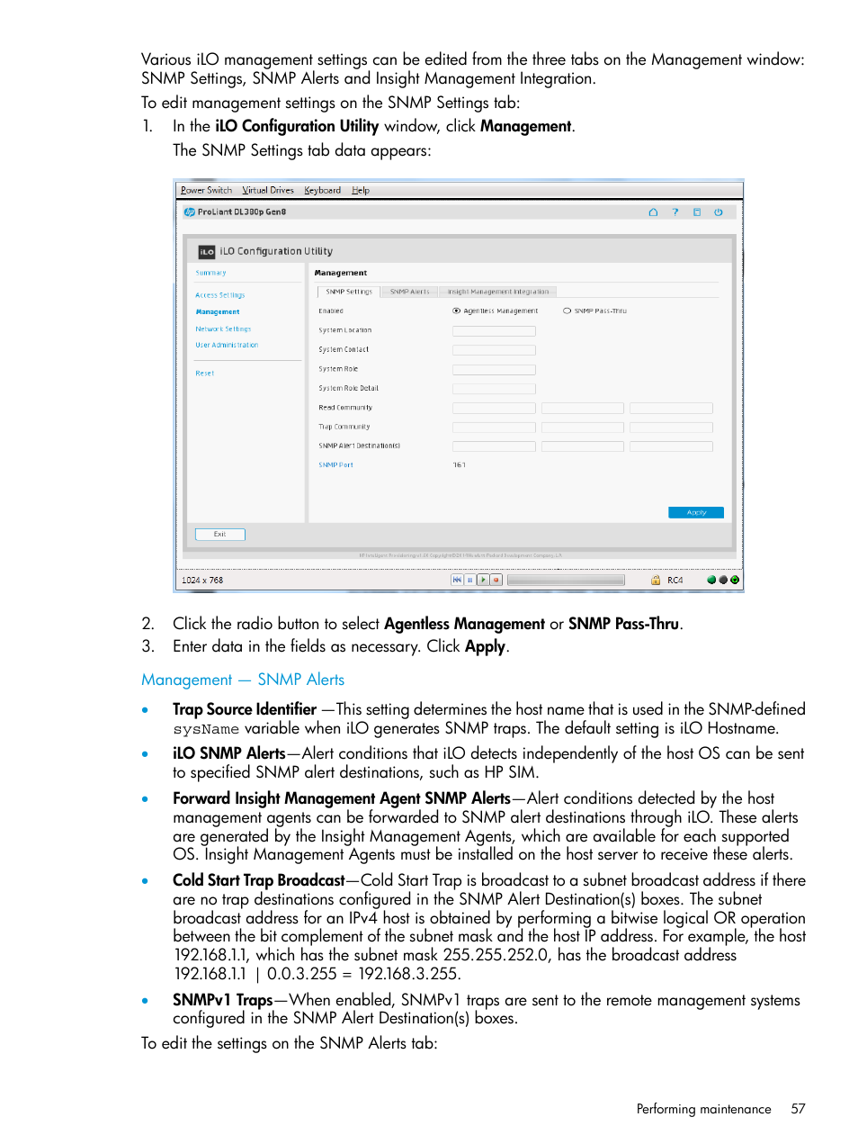 HP ProLiant DL320e Gen8 Server User Manual | Page 57 / 91