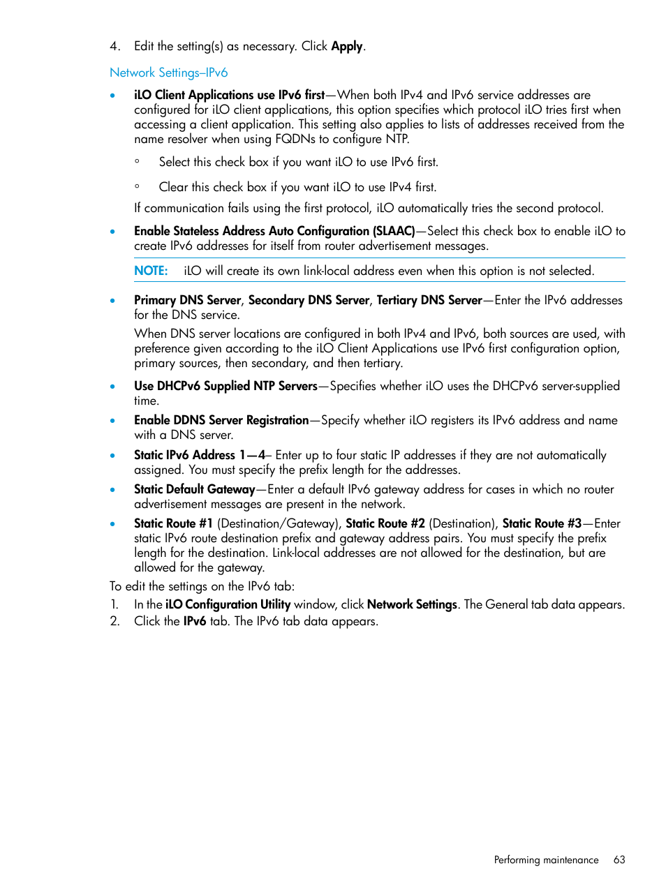 HP ProLiant DL320e Gen8 Server User Manual | Page 63 / 91