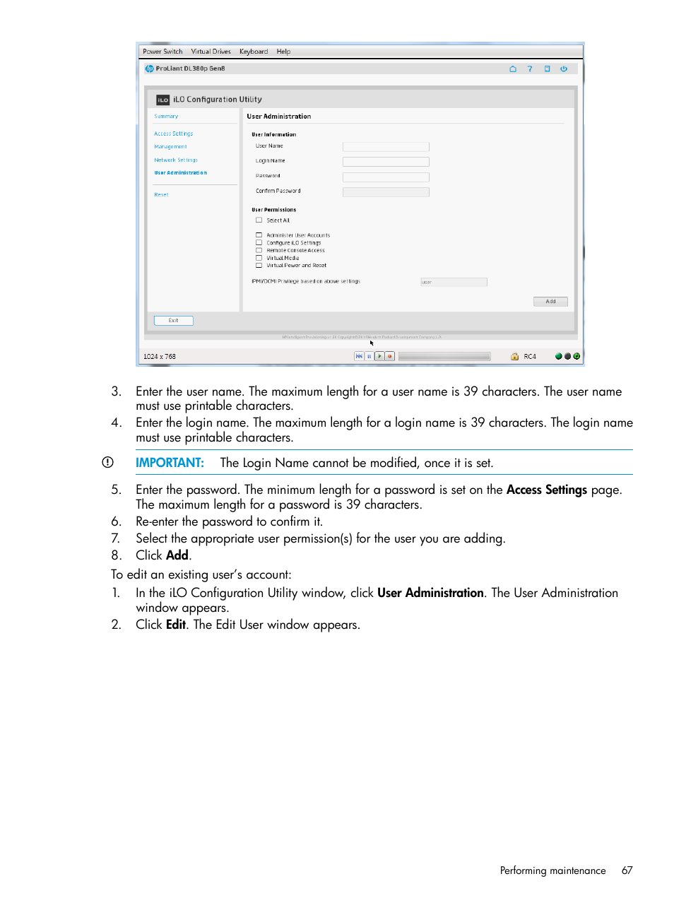 HP ProLiant DL320e Gen8 Server User Manual | Page 67 / 91