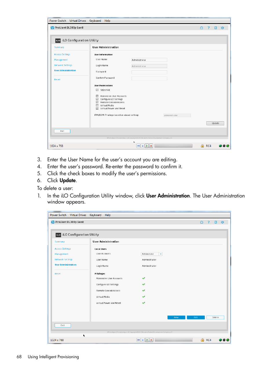 HP ProLiant DL320e Gen8 Server User Manual | Page 68 / 91