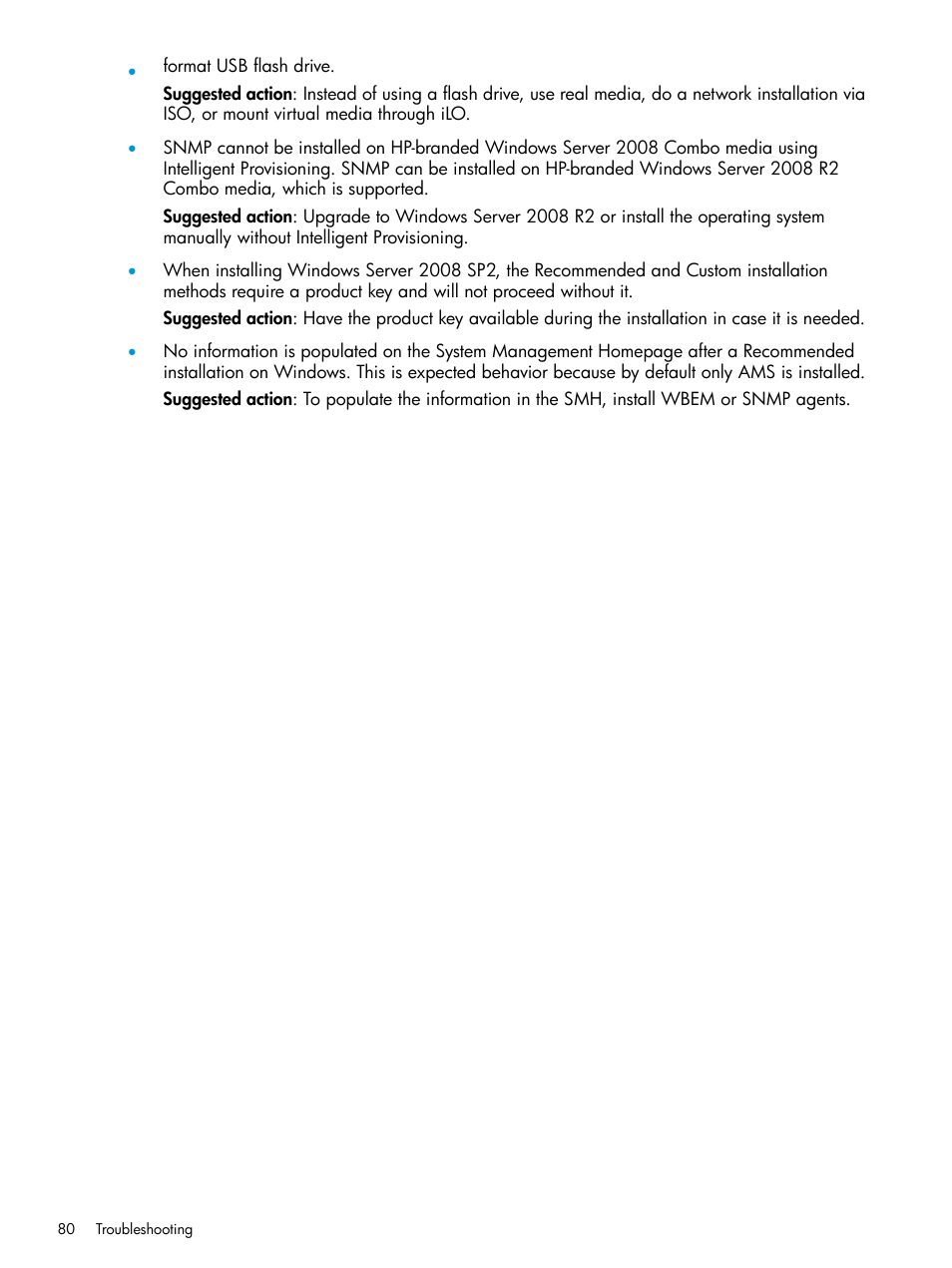 HP ProLiant DL320e Gen8 Server User Manual | Page 80 / 91