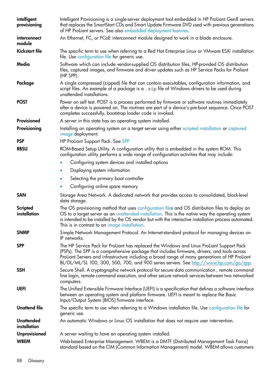 Scripted installation | HP ProLiant DL320e Gen8 Server User Manual | Page 88 / 91