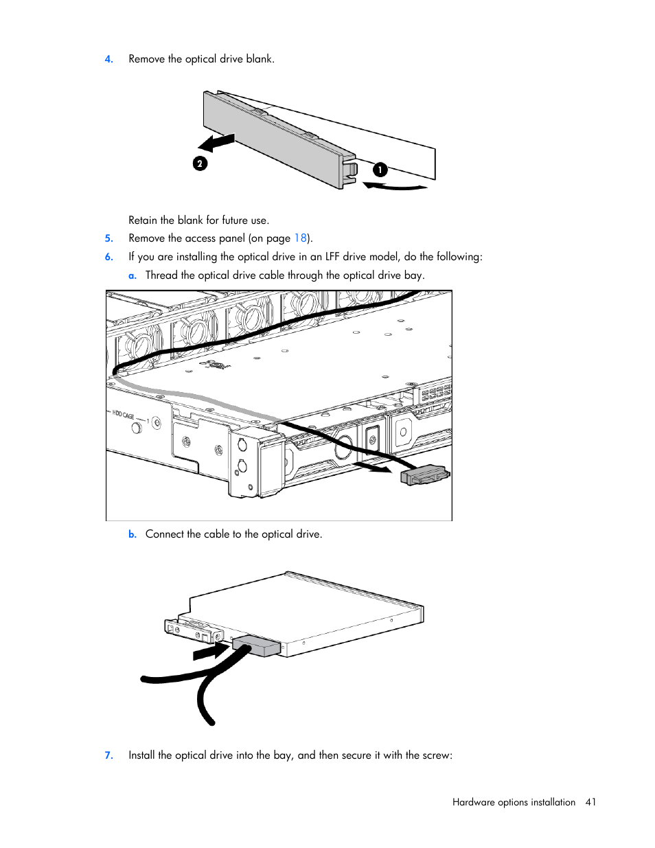 HP ProLiant DL320e Gen8 Server User Manual | Page 41 / 96