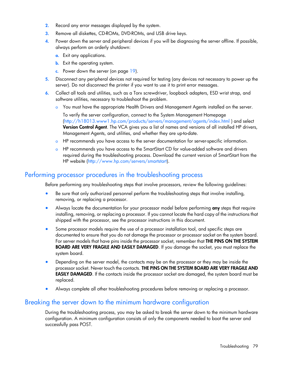 HP ProLiant ML110 G7 Server User Manual | Page 79 / 113