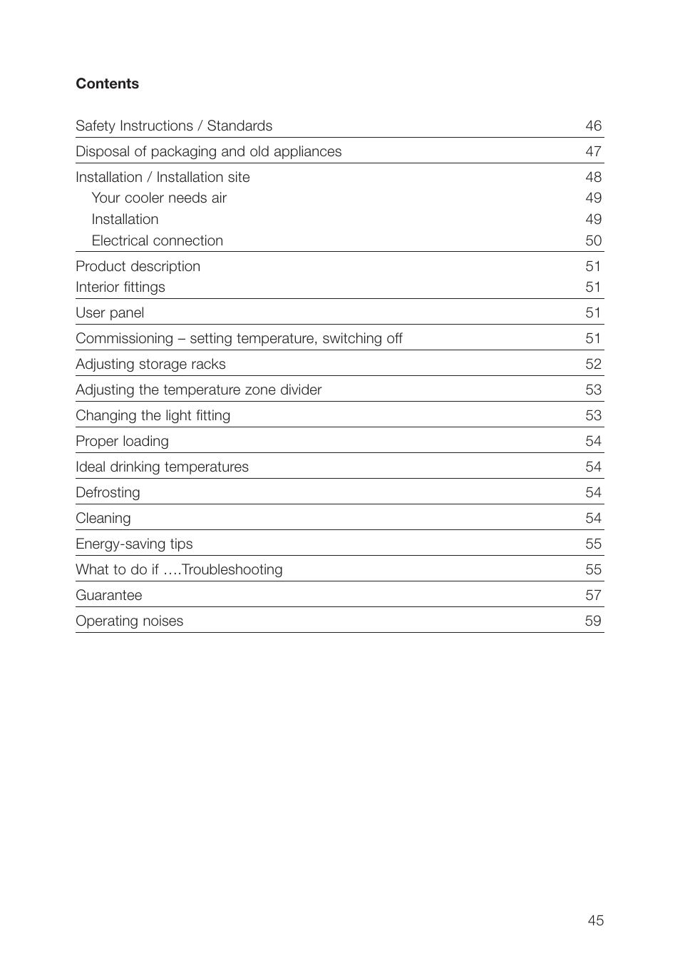 AEG SWS98820L0 User Manual | Page 45 / 104