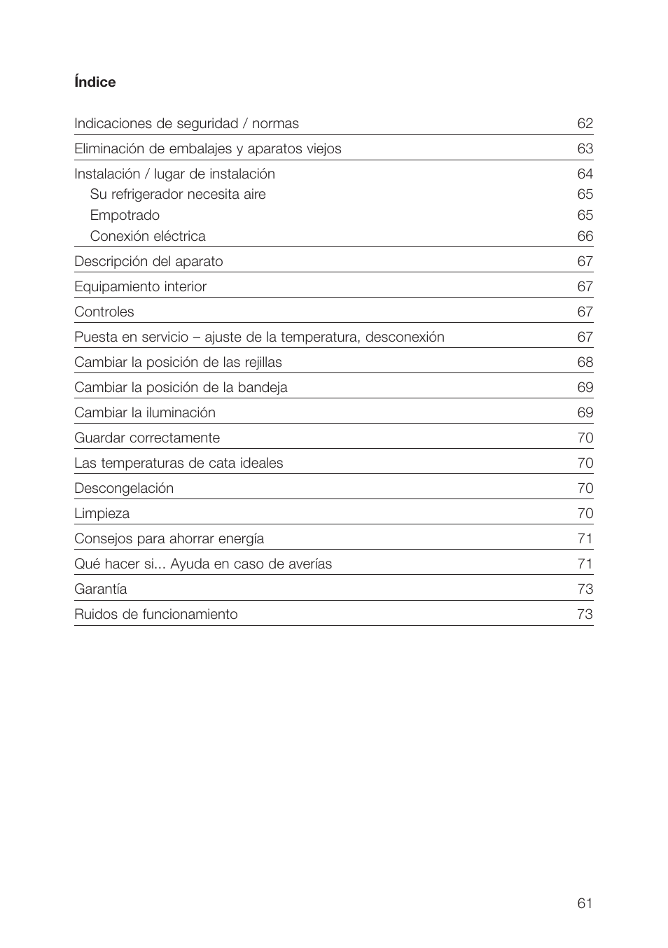 AEG SWS98820L0 User Manual | Page 61 / 104