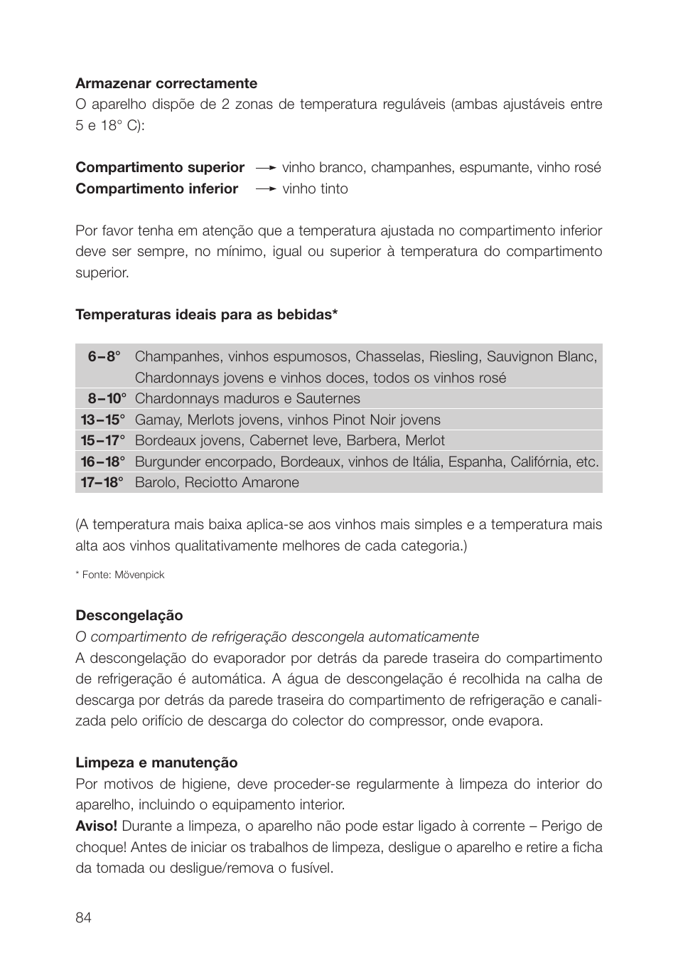 AEG SWS98820L0 User Manual | Page 84 / 104