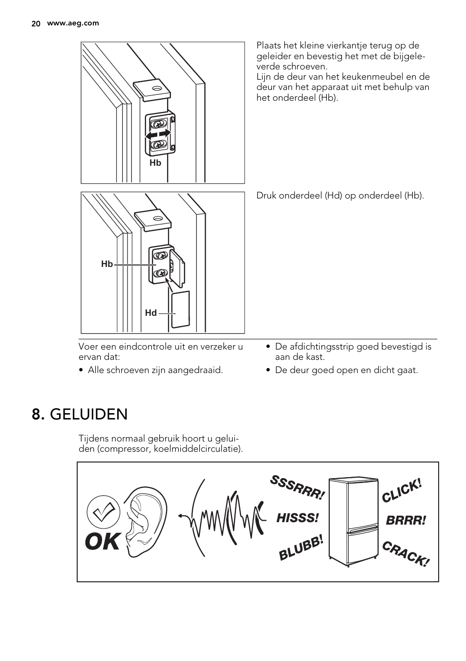 Geluiden | AEG SCS51400S1 User Manual | Page 20 / 92