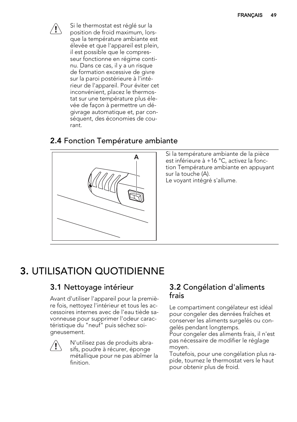 Utilisation quotidienne | AEG SCS51400S1 User Manual | Page 49 / 92