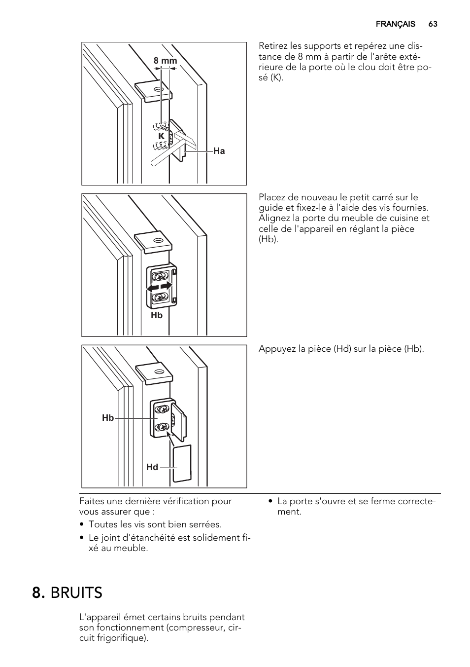 Bruits | AEG SCS51400S1 User Manual | Page 63 / 92