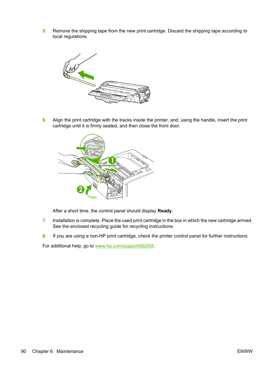 HP LaserJet 5200 Printer series User Manual | Page 102 / 212
