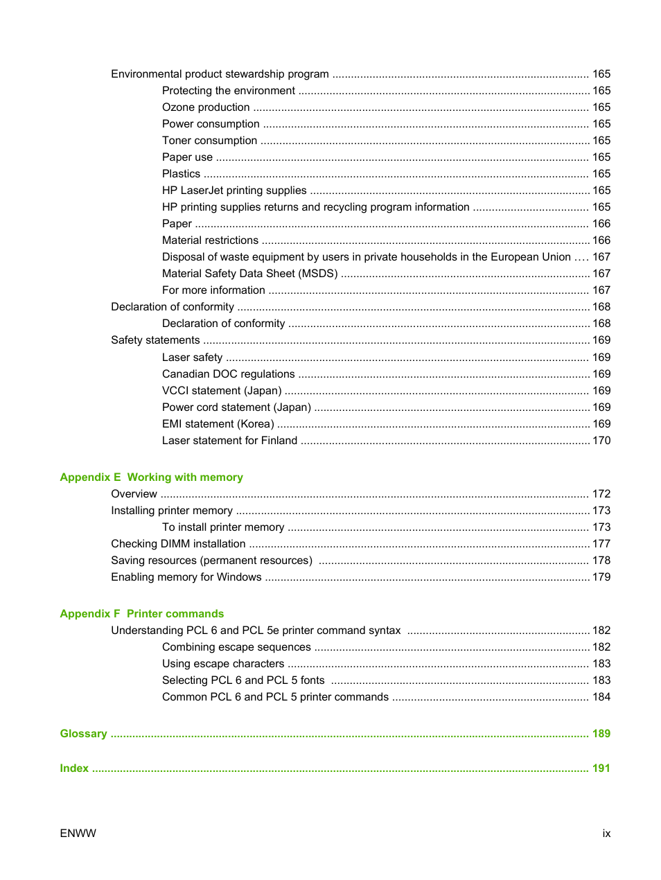 HP LaserJet 5200 Printer series User Manual | Page 11 / 212