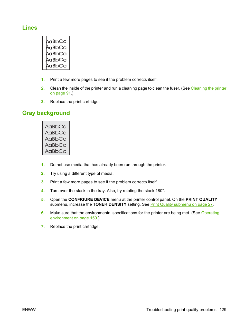 Lines, Gray background, Lines gray background | HP LaserJet 5200 Printer series User Manual | Page 141 / 212