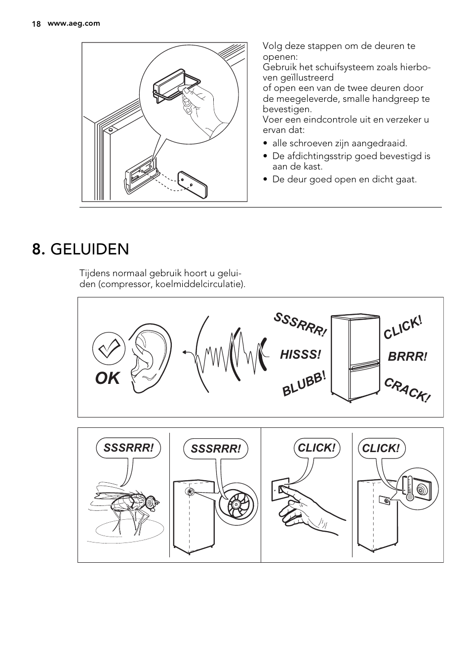 Geluiden | AEG SDS51400S0 User Manual | Page 18 / 80