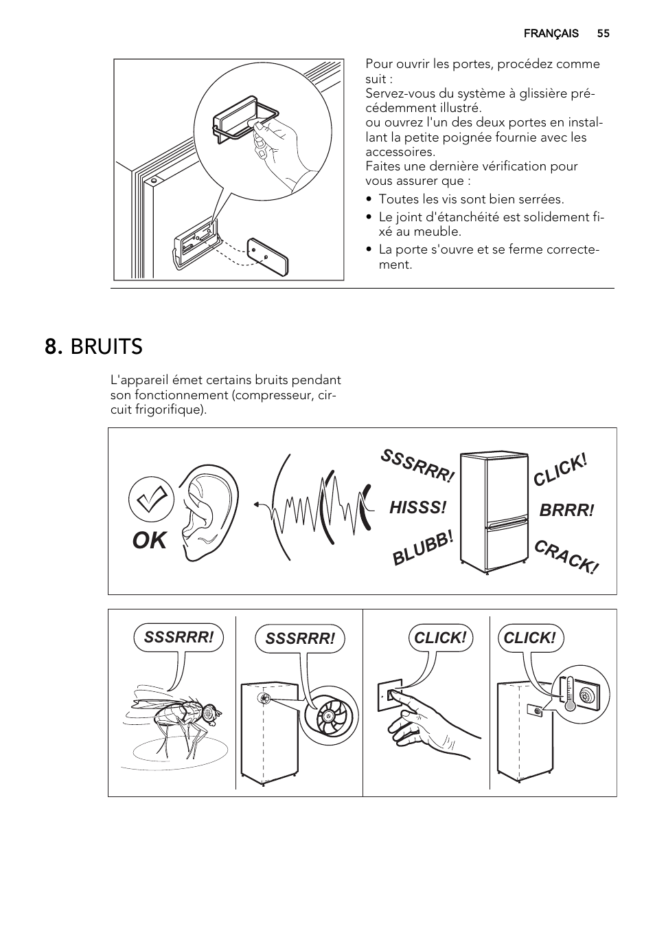 Bruits | AEG SDS51400S0 User Manual | Page 55 / 80