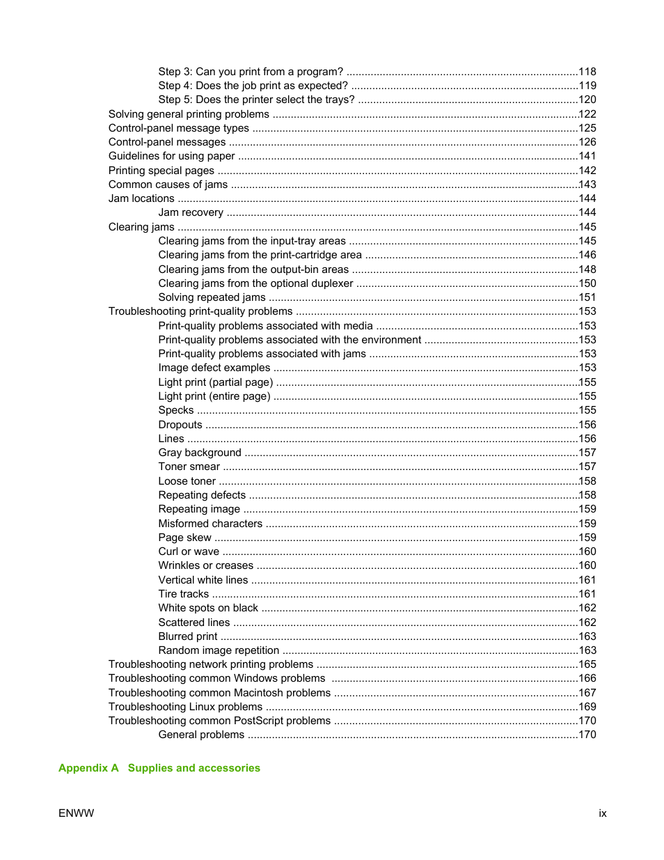 HP LaserJet 5200 Printer series User Manual | Page 11 / 248