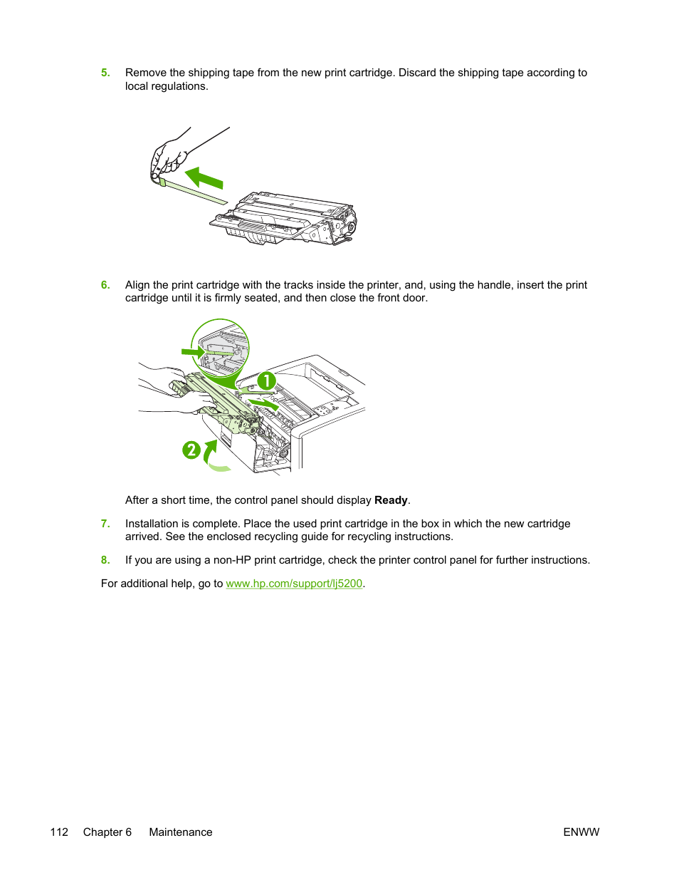 HP LaserJet 5200 Printer series User Manual | Page 126 / 248