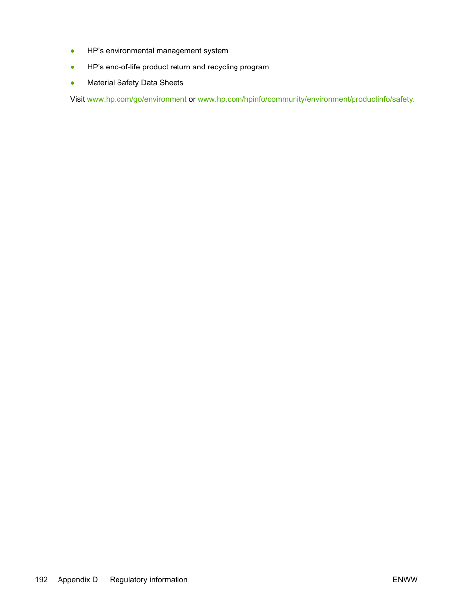 HP LaserJet 5200 Printer series User Manual | Page 206 / 248