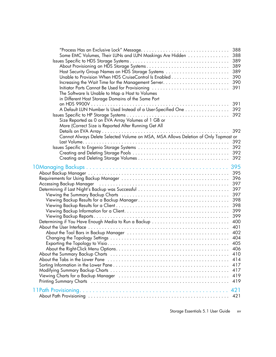 HP Storage Essentials NAS Manager Software User Manual | Page 15 / 770