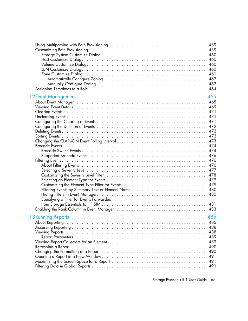 HP Storage Essentials NAS Manager Software User Manual | Page 17 / 770