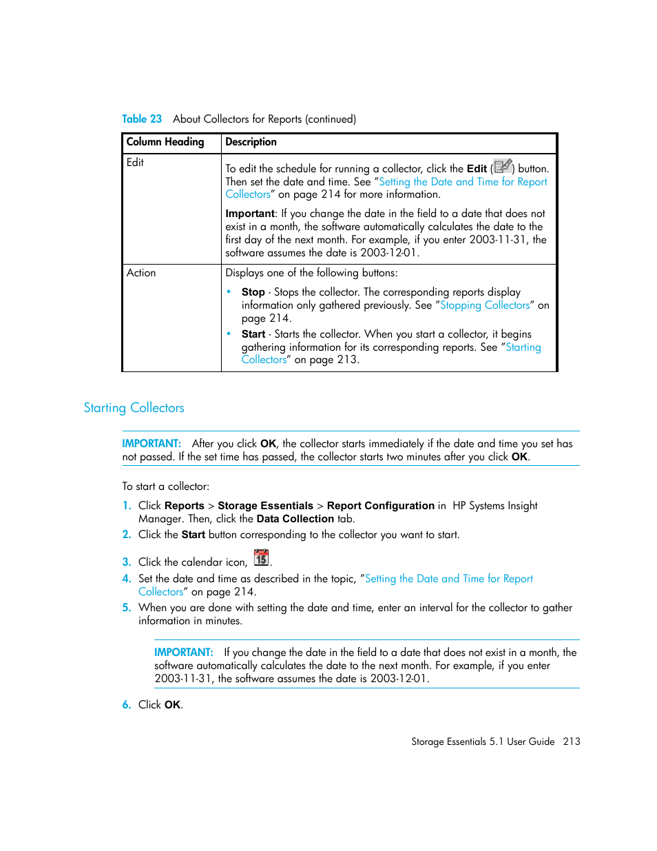 Starting collectors | HP Storage Essentials NAS Manager Software User Manual | Page 245 / 770