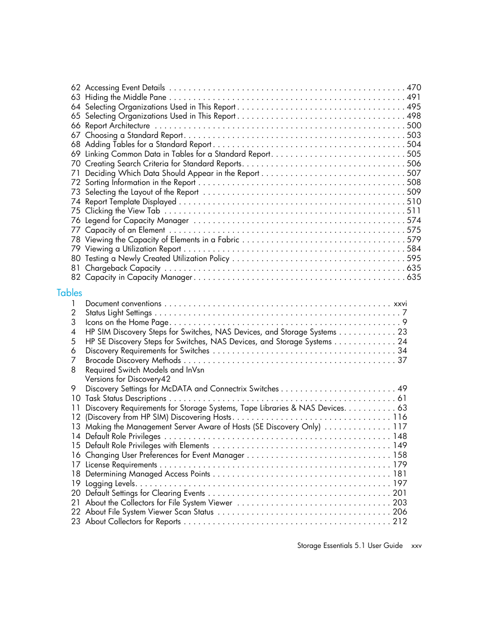 HP Storage Essentials NAS Manager Software User Manual | Page 25 / 770