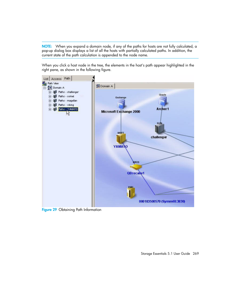 29 obtaining path information | HP Storage Essentials NAS Manager Software User Manual | Page 301 / 770