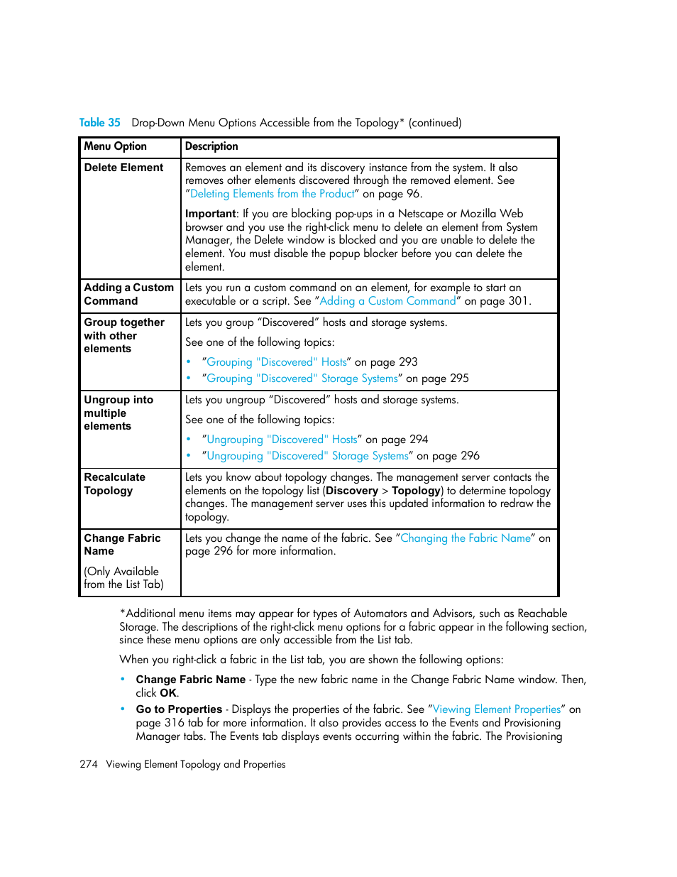 HP Storage Essentials NAS Manager Software User Manual | Page 306 / 770