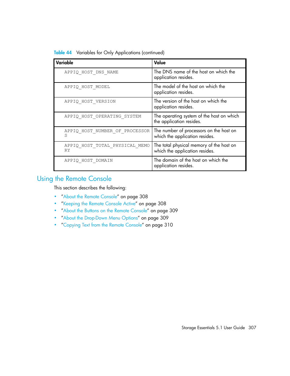 Using the remote console | HP Storage Essentials NAS Manager Software User Manual | Page 339 / 770