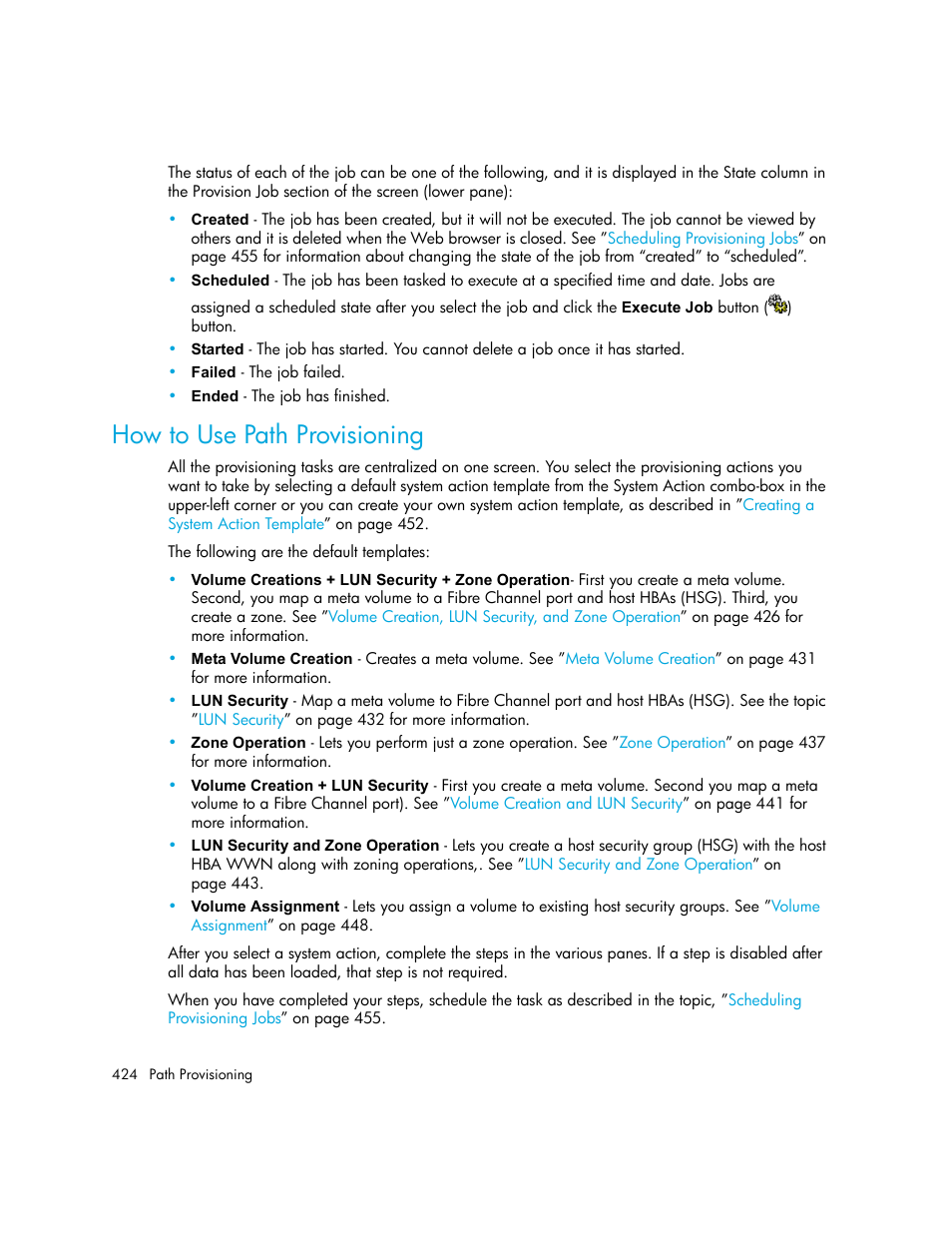 How to use path provisioning | HP Storage Essentials NAS Manager Software User Manual | Page 456 / 770