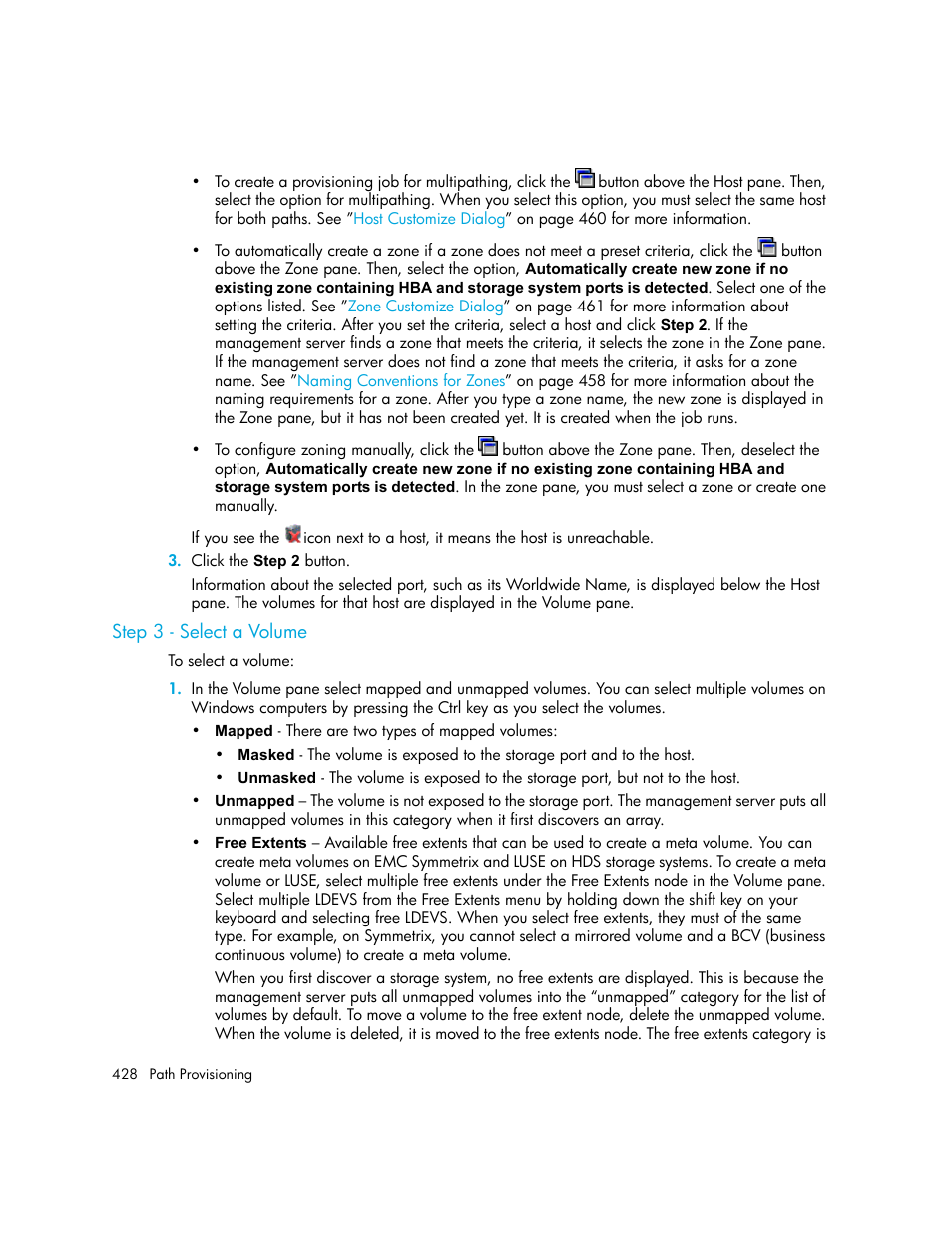 Step 3 - select a volume | HP Storage Essentials NAS Manager Software User Manual | Page 460 / 770