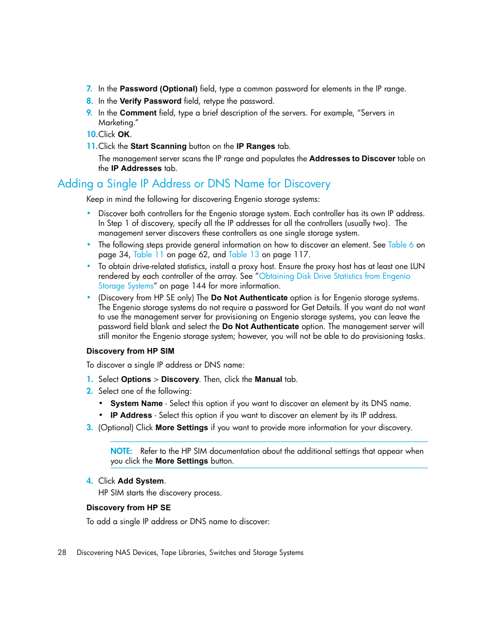 Discovery from hp sim discovery from hp se | HP Storage Essentials NAS Manager Software User Manual | Page 60 / 770