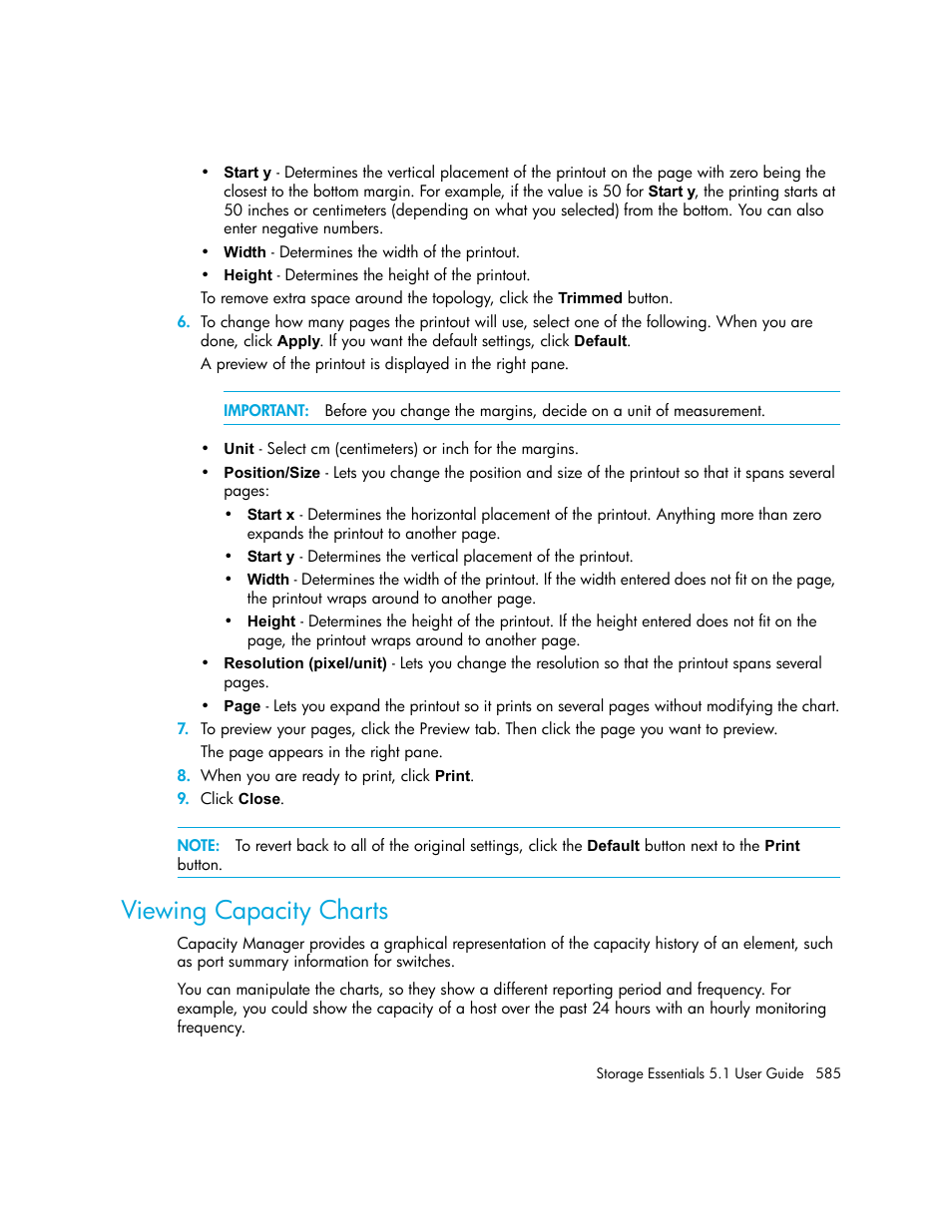 Viewing capacity charts | HP Storage Essentials NAS Manager Software User Manual | Page 617 / 770