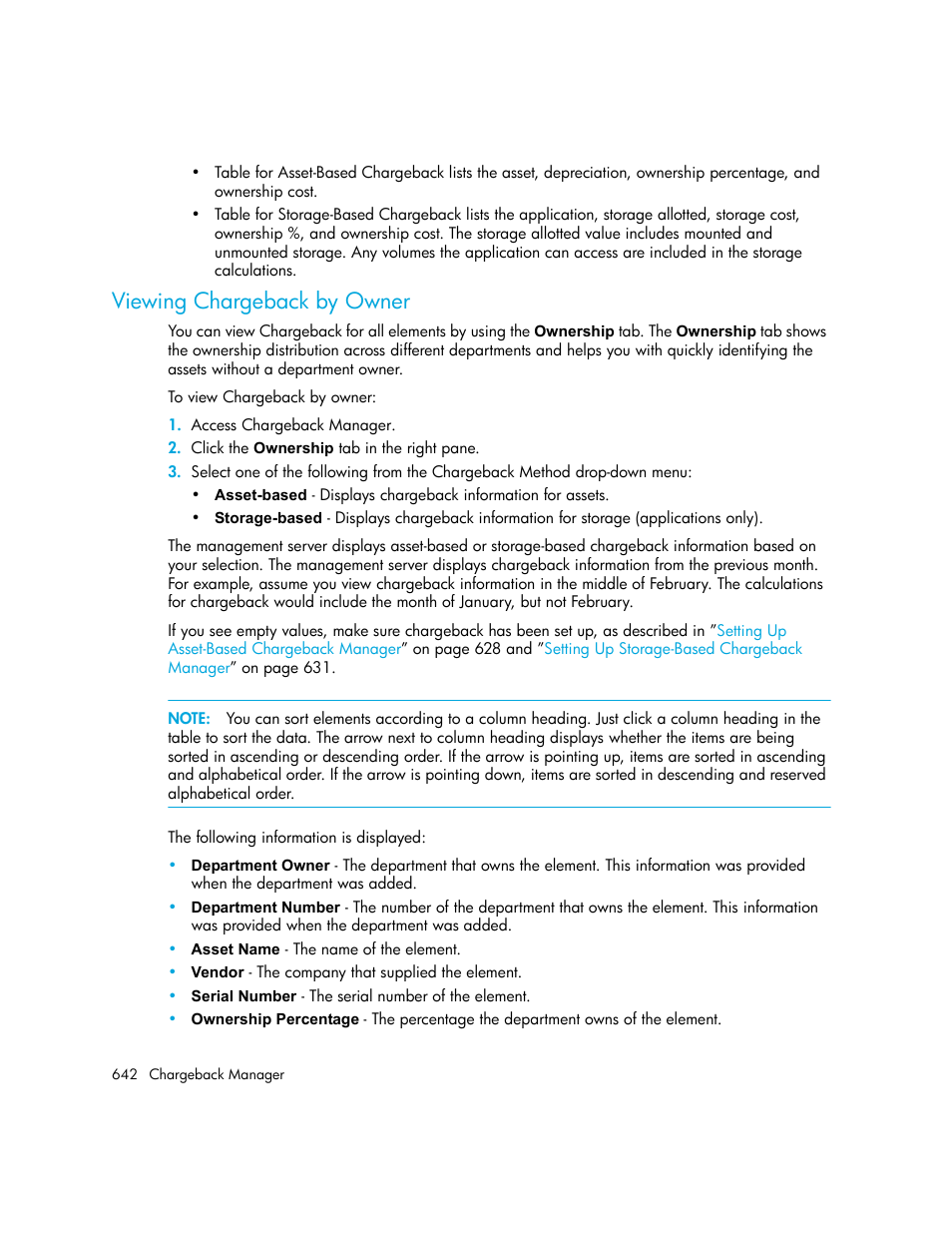 Viewing chargeback by owner | HP Storage Essentials NAS Manager Software User Manual | Page 674 / 770
