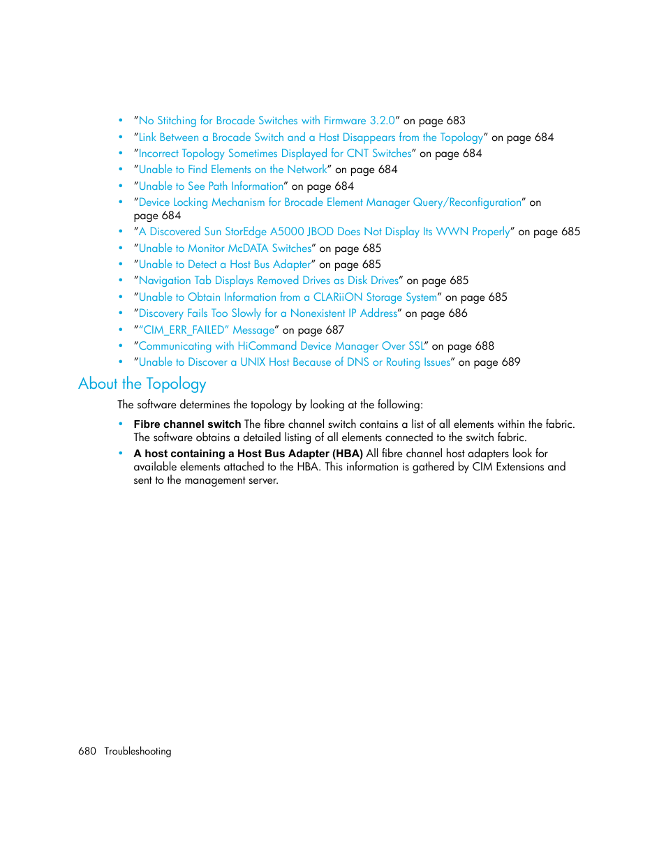 About the topology | HP Storage Essentials NAS Manager Software User Manual | Page 712 / 770