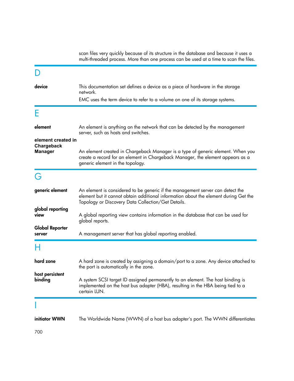 D e g h i | HP Storage Essentials NAS Manager Software User Manual | Page 732 / 770