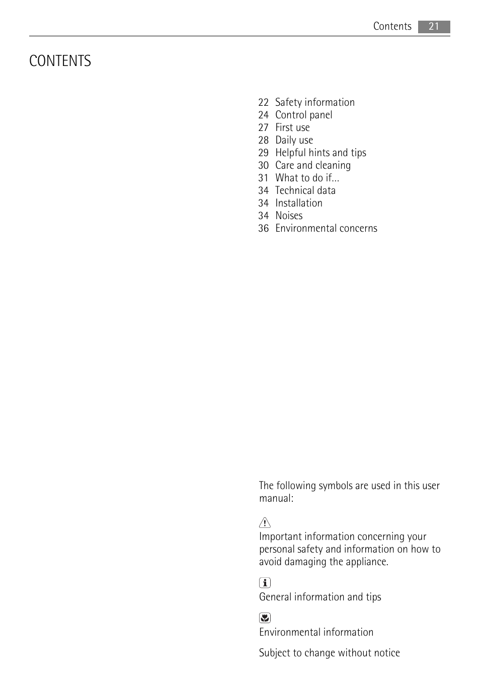 AEG SKS68808F0 User Manual | Page 21 / 76