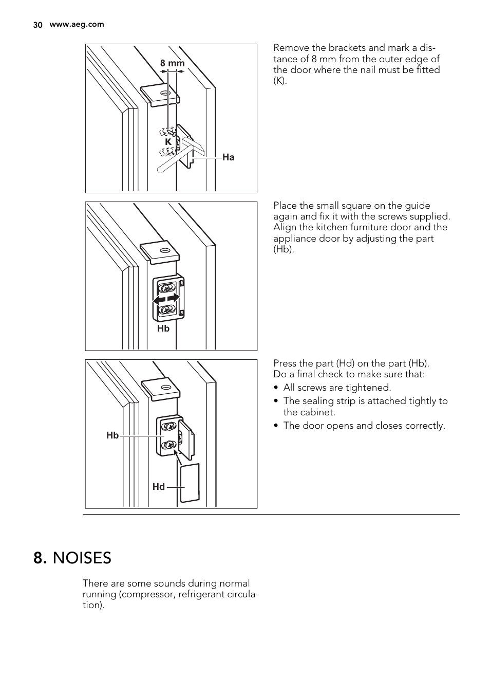 Noises | AEG SKS41200S0 User Manual | Page 30 / 68