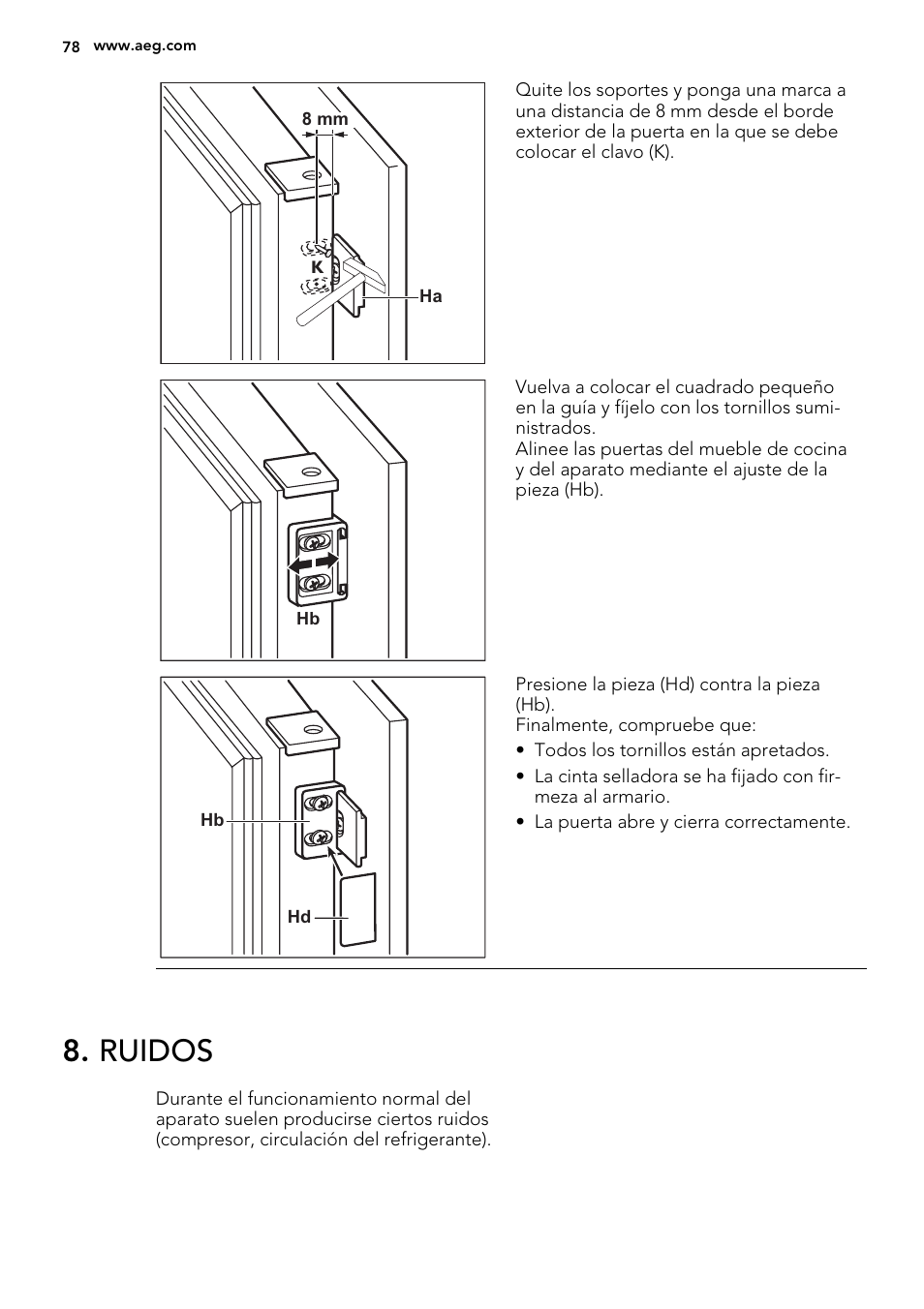 Ruidos | AEG SKS51000S0 User Manual | Page 78 / 84