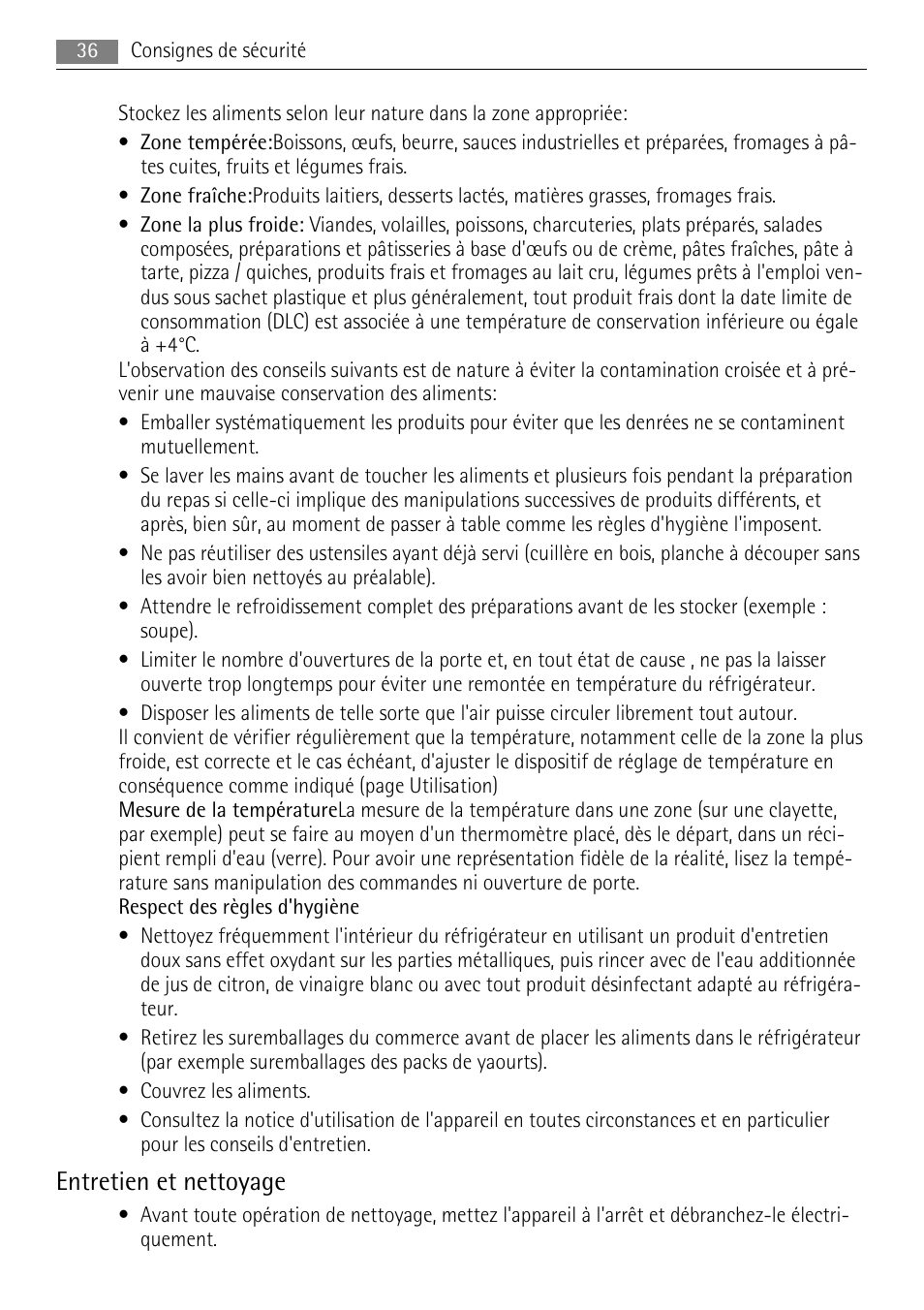 Entretien et nettoyage | AEG SKS48800S0 User Manual | Page 36 / 64