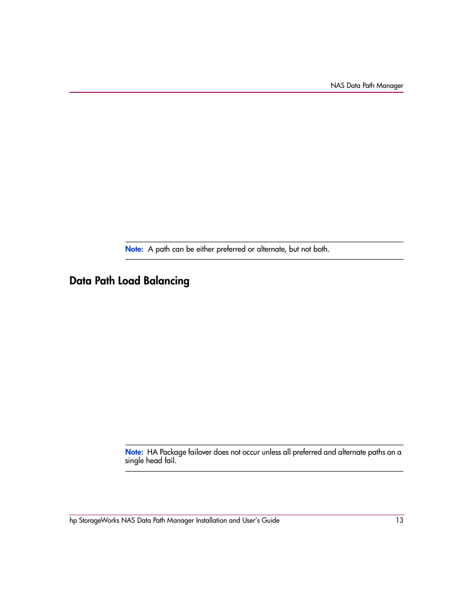 Data path load balancing | HP StorageWorks NAS Data Path Manager Software User Manual | Page 13 / 42