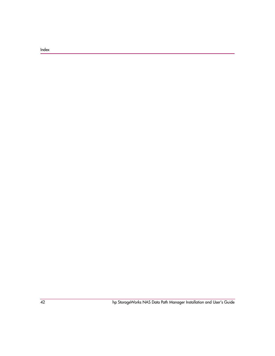 HP StorageWorks NAS Data Path Manager Software User Manual | Page 42 / 42