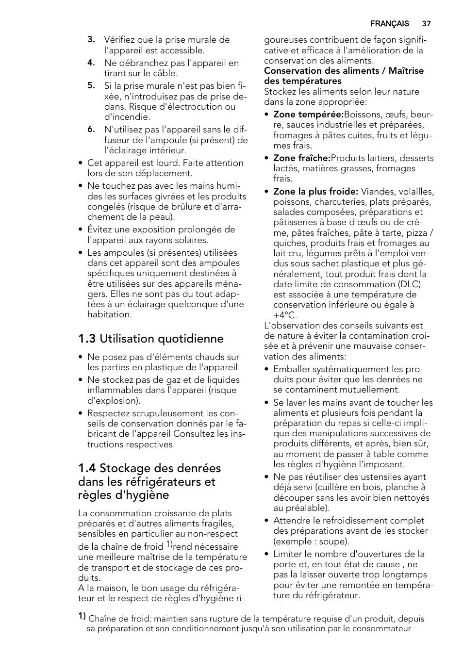 3 utilisation quotidienne | AEG SKS51200S0 User Manual | Page 37 / 88