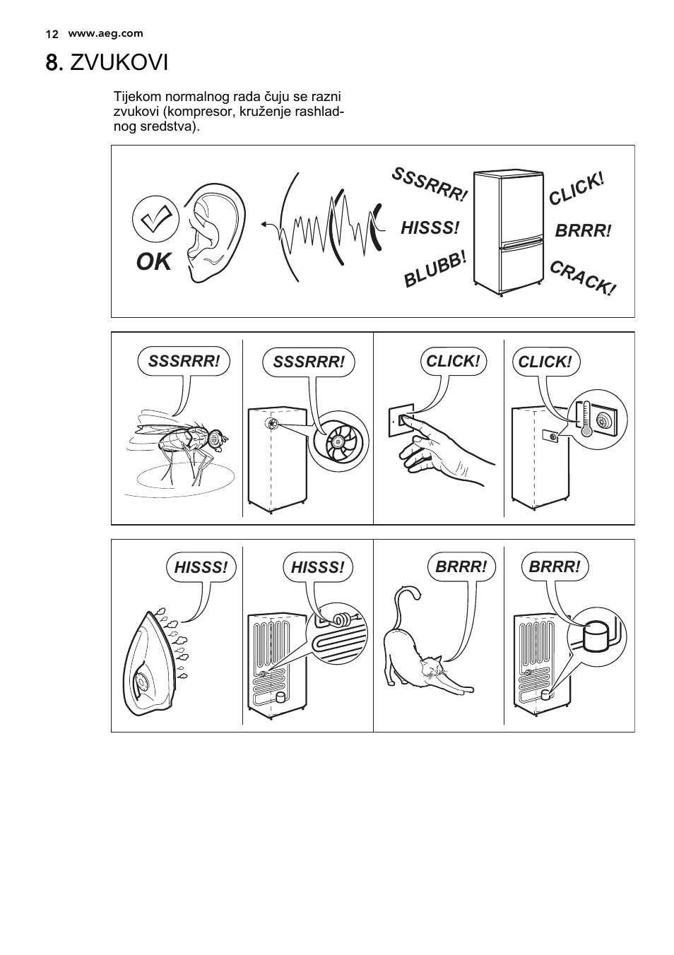 Zvukovi | AEG SKS51240S0 User Manual | Page 12 / 84